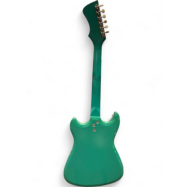 Vintage 1960s Silvertone 1413 Green Solid Body Electric Guitar