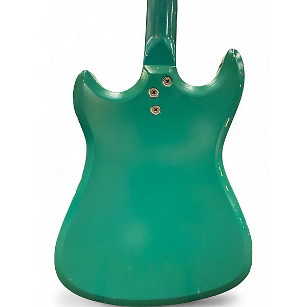 Vintage 1960s Silvertone 1413 Green Solid Body Electric Guitar