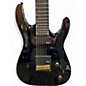 Used Jackson JS22-7 Dinky 7 String Black and Gold Solid Body Electric Guitar