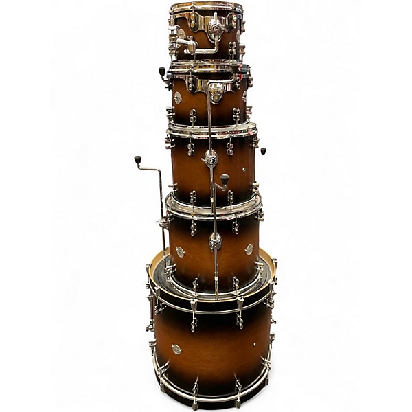 Used PDP by DW 5 Piece PLATINUM MAPLE Tobacco Burst Drum Kit