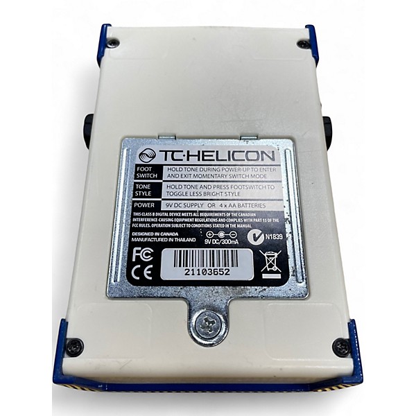 Used TC Helicon Harmony Singer Effect Processor