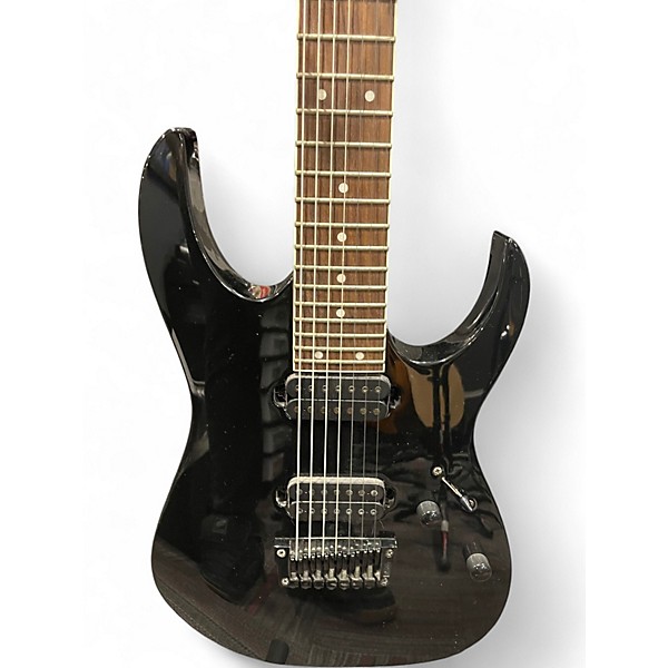 Used Ibanez RG7321 7 String Black Solid Body Electric Guitar