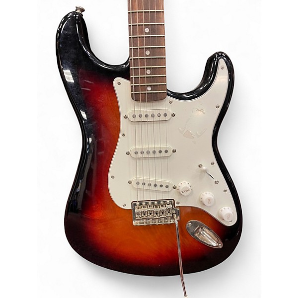 Used Squier Standard Stratocaster 2 Tone Sunburst Solid Body Electric Guitar