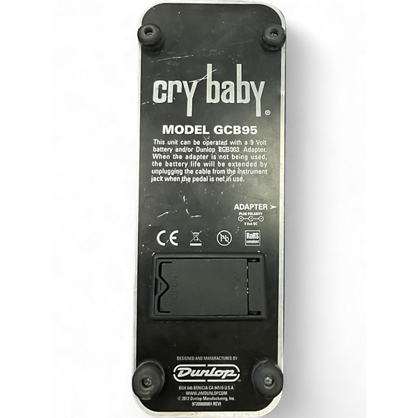 Used Dunlop GCB95 Original Crybaby Wah Effect Pedal