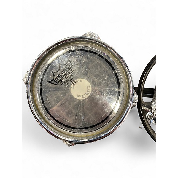 Used Remo 10X2 Rototom Black and Silver Roto Toms