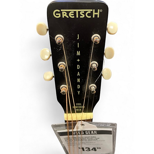 Used Gretsch Guitars G9520 Jim Dandy Flat Top Black Acoustic Guitar