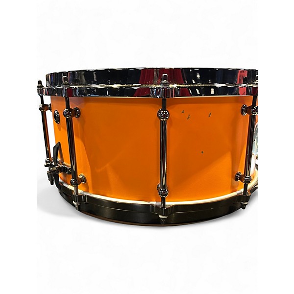 Used Vertical Drum Co 14X6.5 BRASS Orange Drum