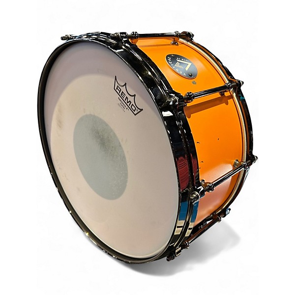 Used Vertical Drum Co 14X6.5 BRASS Orange Drum