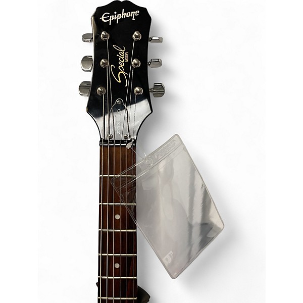 Used 2000s Epiphone Les Paul Special Black Solid Body Electric Guitar