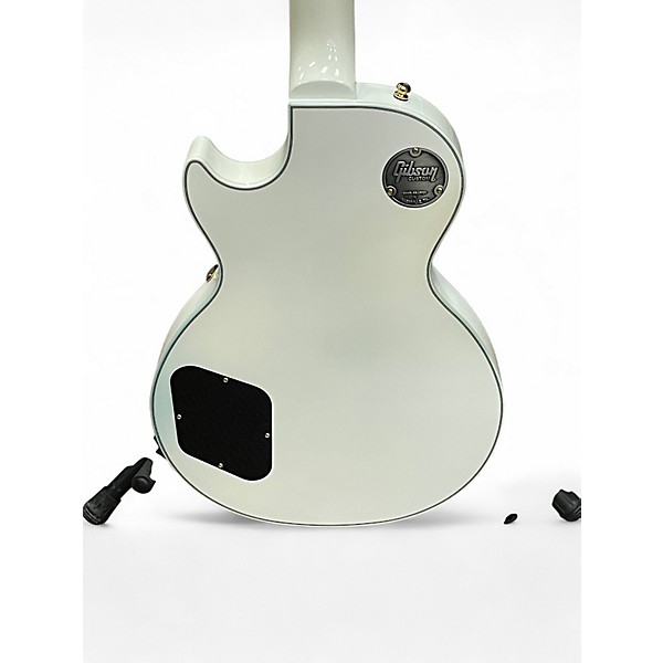 Used Gibson Les Paul Custom Alpine White Solid Body Electric Guitar