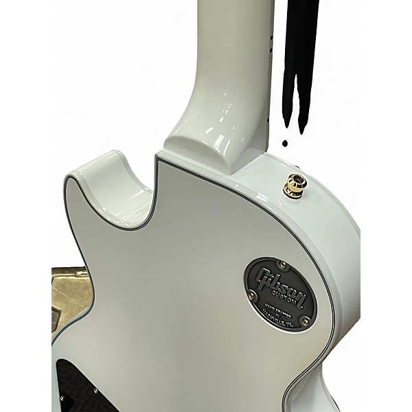 Used Gibson Les Paul Custom Alpine White Solid Body Electric Guitar