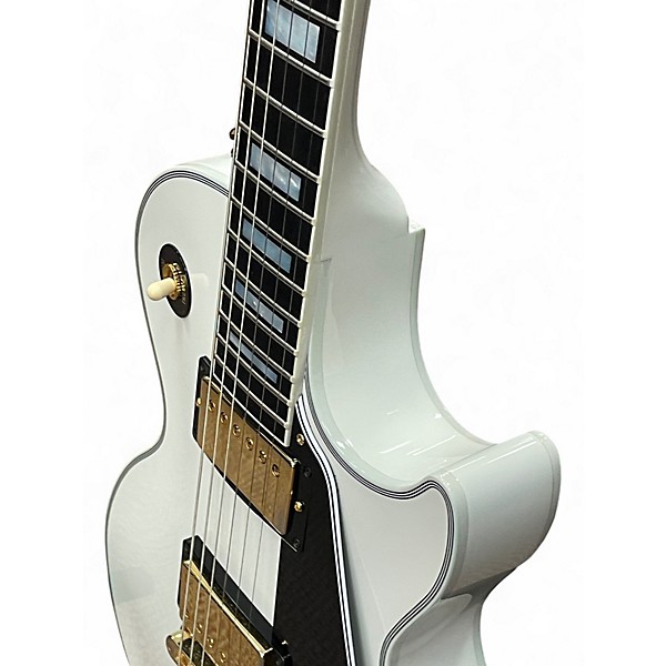 Used Gibson Les Paul Custom Alpine White Solid Body Electric Guitar