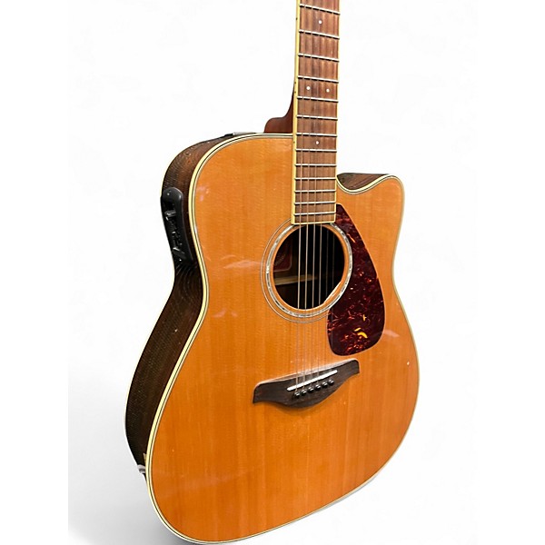 Used Yamaha FGX730SC Natural Acoustic Electric Guitar