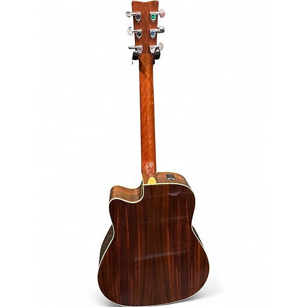 Used Yamaha FGX730SC Natural Acoustic Electric Guitar