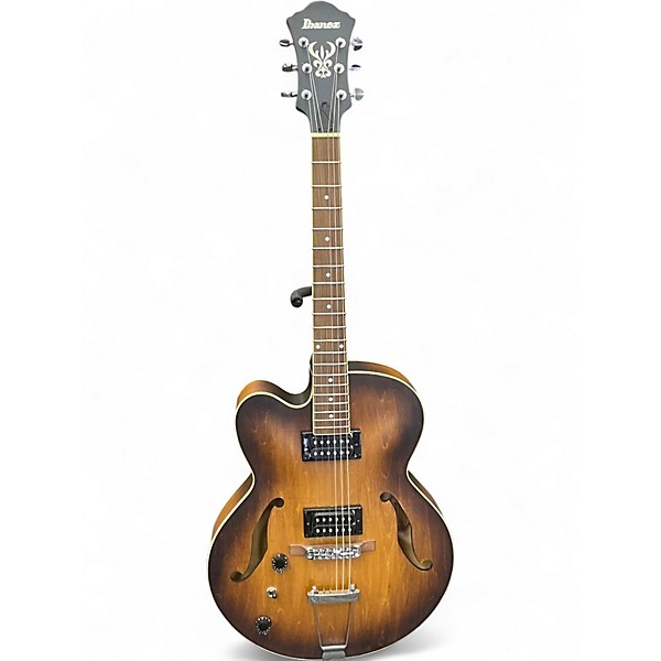 Used Ibanez A55LTF Tobacco Flat Hollow Body Electric Guitar