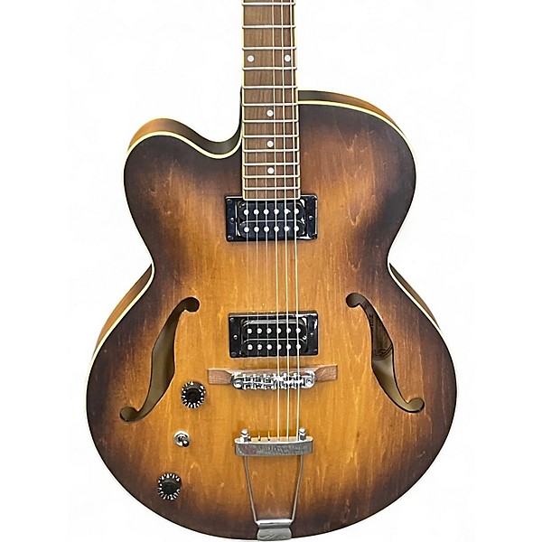 Used Ibanez A55LTF Tobacco Flat Hollow Body Electric Guitar