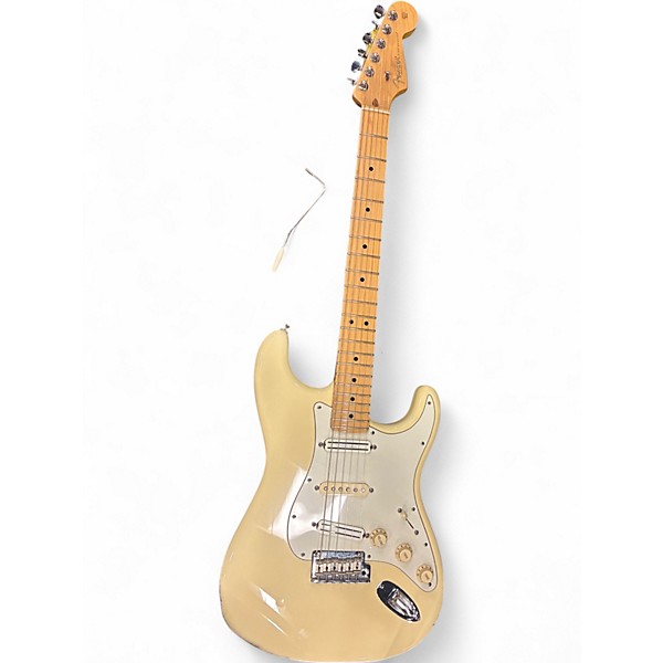 Used 2012 Fender American Standard Stratocaster Olympic White Solid Body Electric Guitar