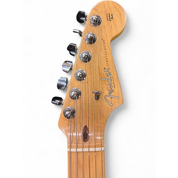 Used 2012 Fender American Standard Stratocaster Olympic White Solid Body Electric Guitar