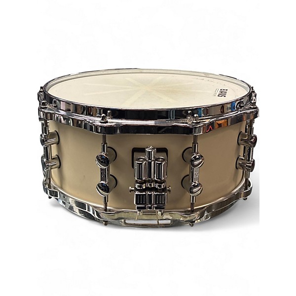 Used SONOR 14X6 Prolite Snare Drum Creme White Drum