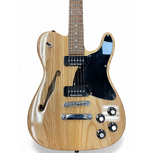 Used Fender JA90 Jim Adkins Thinline Telecaster natural Hollow Body Electric Guitar