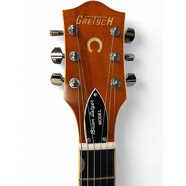 Used Gretsch Guitars G6120T BNSV Brian Setzer Signature Smoke Orange Hollow Body Electric Guitar