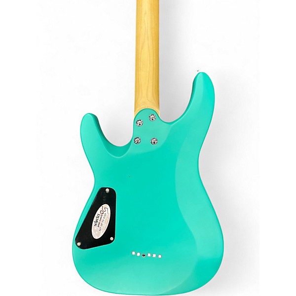 Used Schecter Guitar Research C-6 DELUXE AQUA Solid Body Electric Guitar