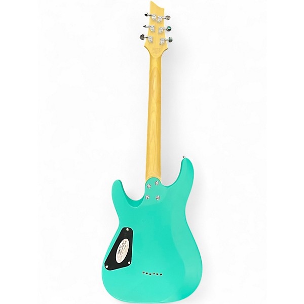Used Schecter Guitar Research C-6 DELUXE AQUA Solid Body Electric Guitar
