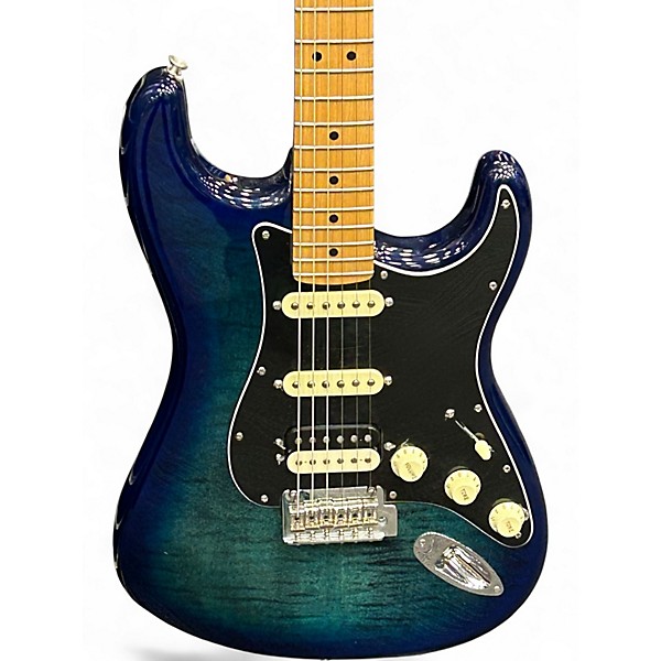 Used Fender Player Plus Stratocaster Blue Burst Solid Body Electric Guitar
