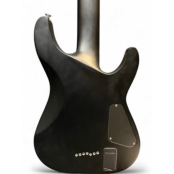 Used Schecter Guitar Research Damien Platinum 7 Left Satin Black Solid Body Electric Guitar