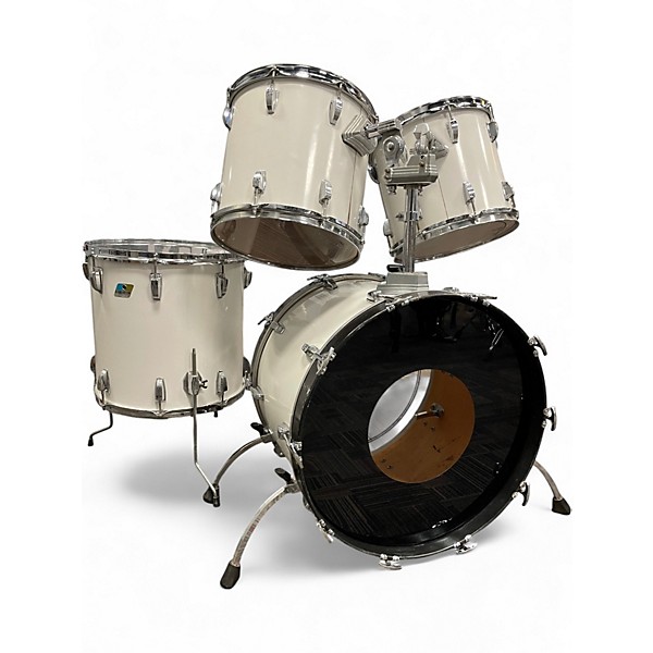 Vintage 1979 Ludwig 4 Piece Superclassic White Cortex Drum Kit