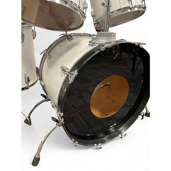 Vintage 1979 Ludwig 4 Piece Superclassic White Cortex Drum Kit