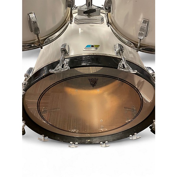 Vintage 1979 Ludwig 4 Piece Superclassic White Cortex Drum Kit