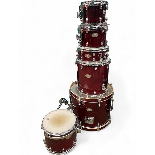 Used Premier 6 Piece Artist Birch ROSEWOOD Drum Kit