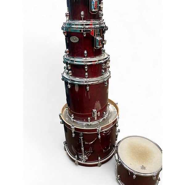 Used Premier 6 Piece Artist Birch ROSEWOOD Drum Kit