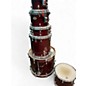 Used Premier 6 Piece Artist Birch ROSEWOOD Drum Kit