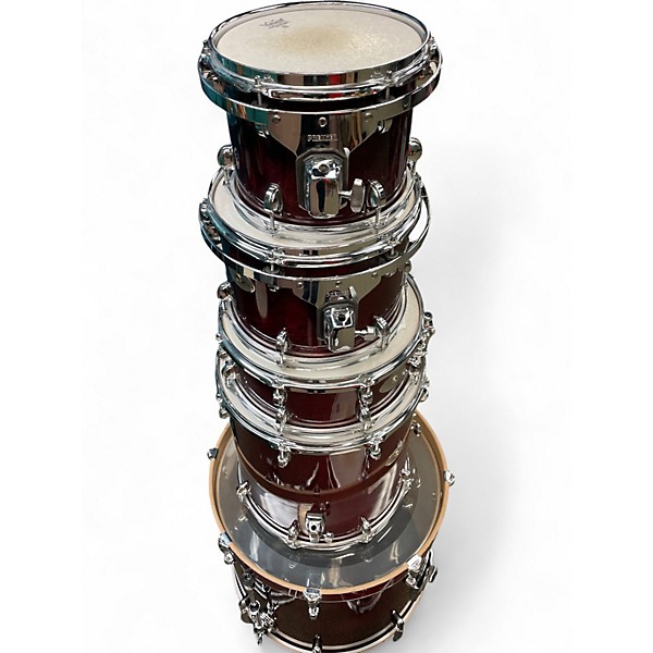 Used Premier 6 Piece Artist Birch ROSEWOOD Drum Kit
