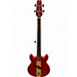 Used Vantage VS600B RED WITH NATURAL STRIPE Electric Bass Guitar thumbnail