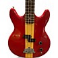 Used Vantage VS600B RED WITH NATURAL STRIPE Electric Bass Guitar
