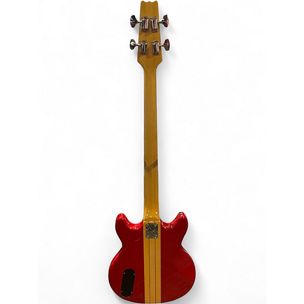Used Vantage VS600B RED WITH NATURAL STRIPE Electric Bass Guitar