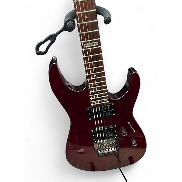Used ESP LTD M100FM Ruby Solid Body Electric Guitar