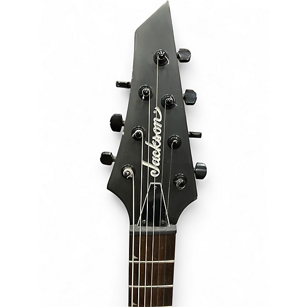 Used Jackson JS22-7 Dinky 7 String Black Solid Body Electric Guitar