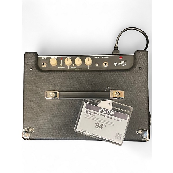 Used Fender Rumble 25 25W 1x10 Bass Combo Amp