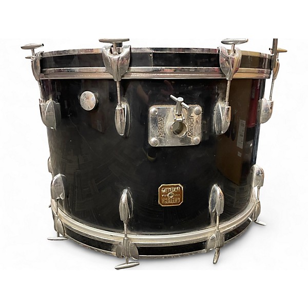 Used Gretsch Drums 7 Piece 70'S STOP SIGN 7 PIECE VINTAGE Black Drum Kit
