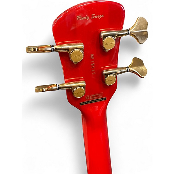 Used Spector Euro 4 Rudy Sarzo Scarlet Red Electric Bass Guitar