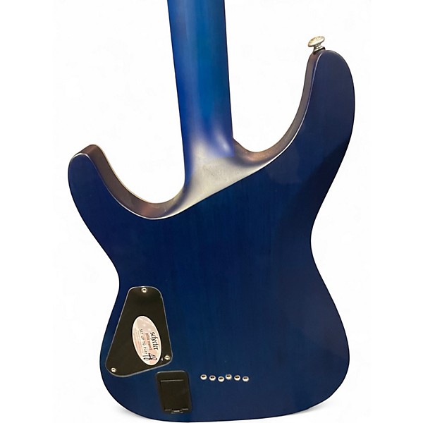 Used Schecter Guitar Research C1 Platinum Blue Solid Body Electric Guitar