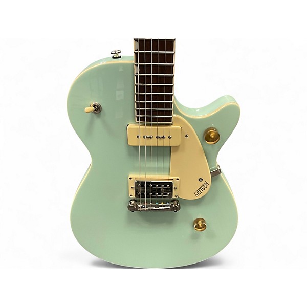 Used Gretsch Guitars G2215-P90 Streamliner Junior Jet Club mint blue metallic Solid Body Electric Guitar