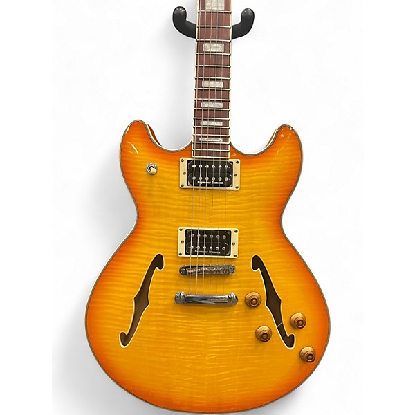 Used Harley Benton HB35 Plus Sunburst Hollow Body Electric Guitar