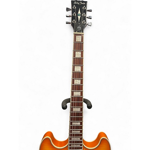Used Harley Benton HB35 Plus Sunburst Hollow Body Electric Guitar