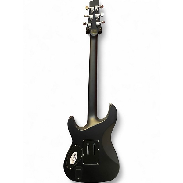 Used Schecter Guitar Research Damien Platinum GREY Solid Body Electric Guitar