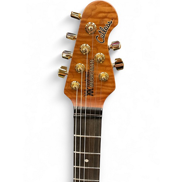 Used Ernie Ball Music Man Jason Richardson Cutlass Rorschach Red Solid Body Electric Guitar